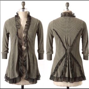 Anthropologie Guinevere Steamed Cappuccino Cardi